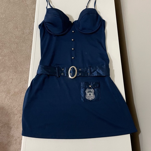 Costume/ Sexy Police Sergeant Costume Dress M - Picture 14 of 14